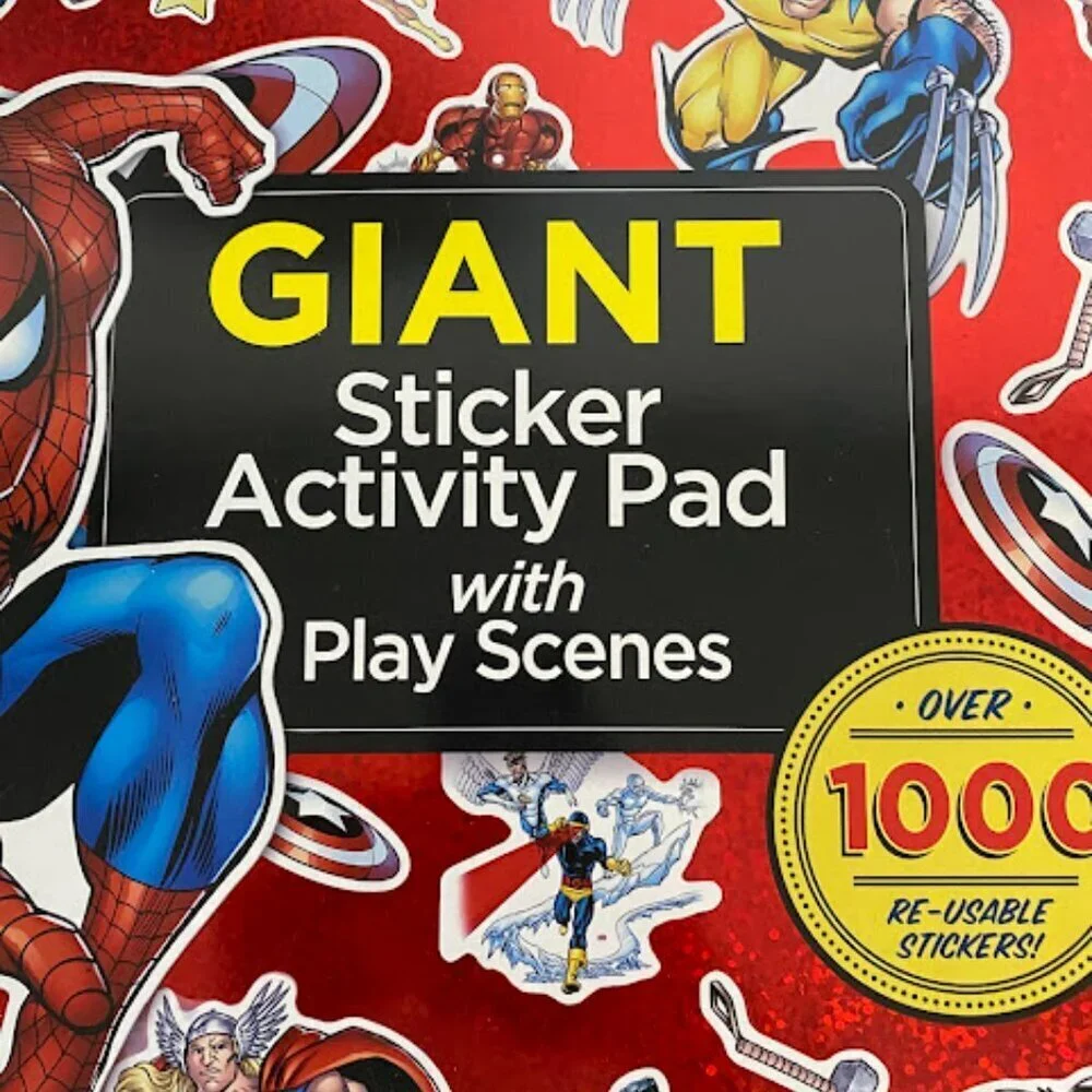 Marvel Giant Sticker Activity Pad with Over 1000 Reusable Stickers